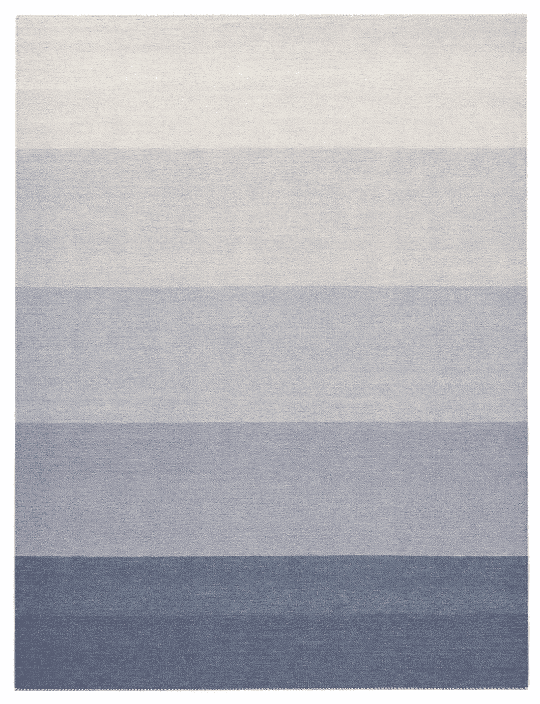 Modern Kilim Area Rug – Blue Ombré Gradient Stripe Design, Handwoven Flatweave Rug, 5'11" x 4'1" (180 x 124 cm) | Rug 3560 - Carpetery