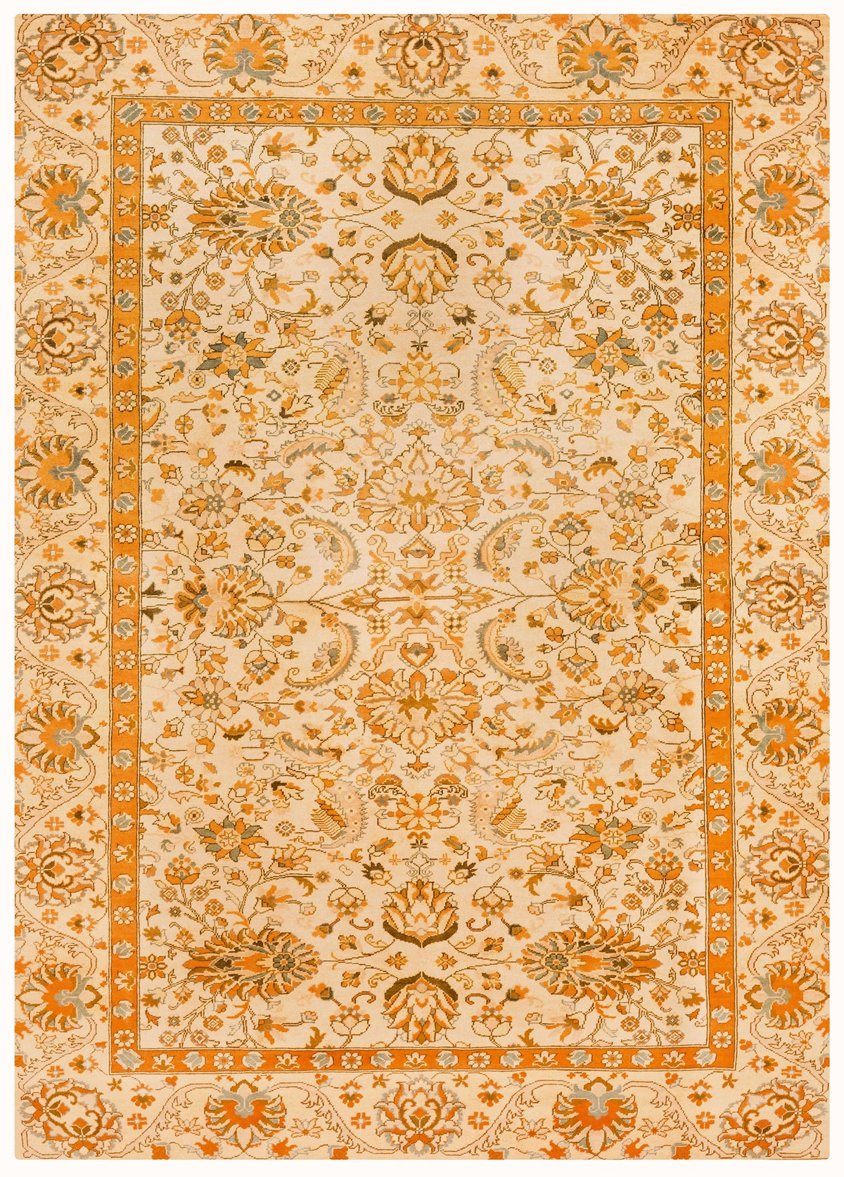 Turkmani Hand-Knotted Wool Area Rug in Red, 10'0 x 6'5
