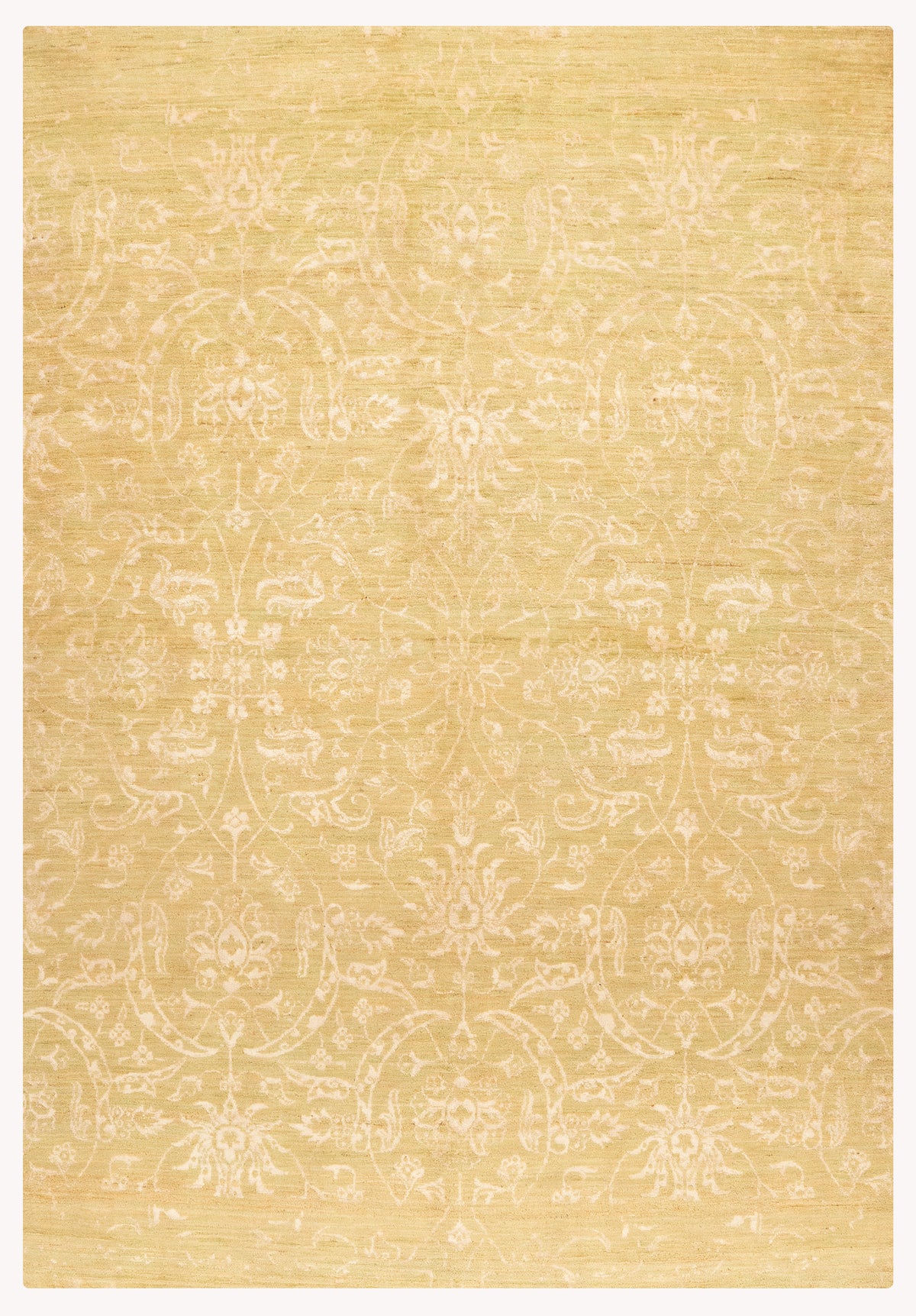 Modern Hand-Knotted Wool Area Rug in Multicolor, 9'0 x 6'1