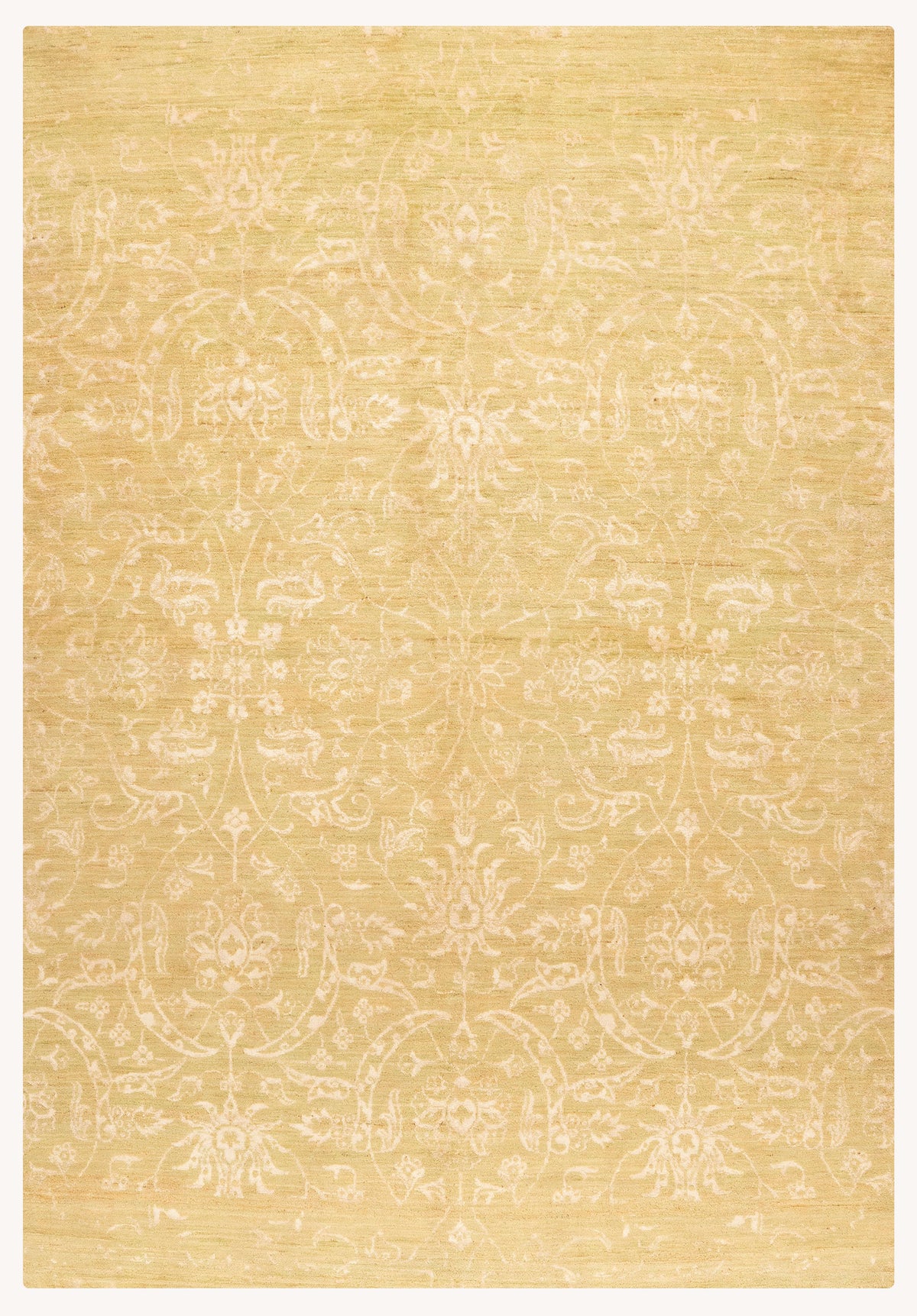 Modern Hand-Knotted Wool Area Rug in Multicolor, 9'0 x 6'1