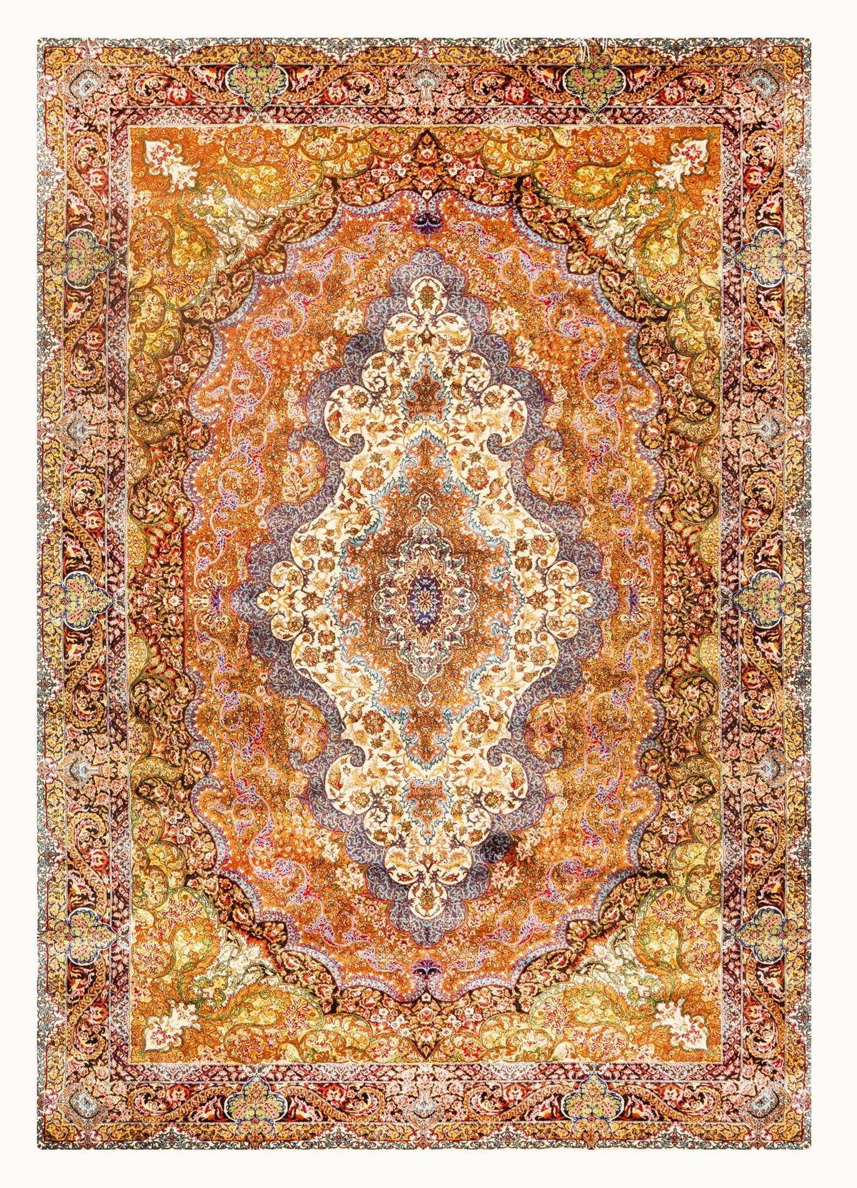 Machani Machine-Made Area Rug – Warm Multicolor, 5'10" x 3'11" | Carpetery - Carpetery