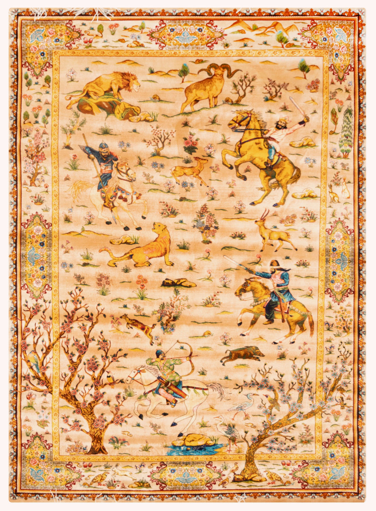 Machani Machine-Made Area Rug in Multicolor, 5'10 x 3'11