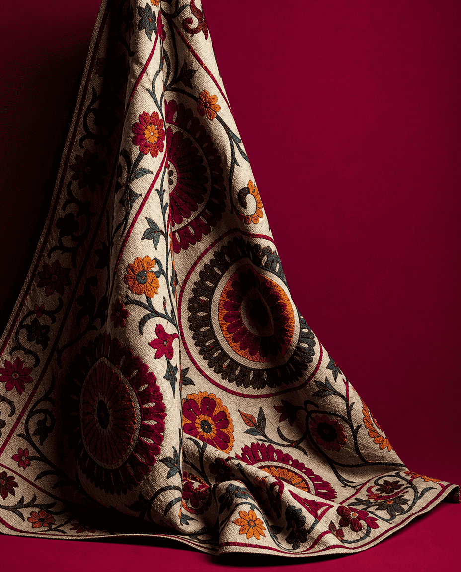 Buy Authentic Suzaani Hand-Knotted Rugs
