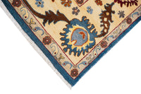 Oshak Hand-Knotted Wool Area Rug in Soft Multicolor, 9'11 x 7'11 (view 3)