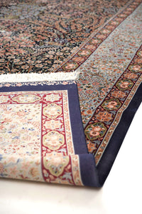 Turkish Silky Hand-Knotted Silk Area Rug in Multicolor, 11'2 x 8'2 (view 2)