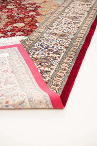 Turkish Silky Hand-Knotted Silk Area Rug in Multicolor, 11'2 x 8'2 (view 2)