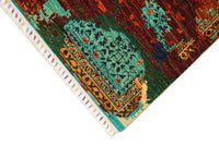 Khurjeen Hand-Knotted Wool Area Rug in Multicolor, 9'11 x 8'2 (view 3)