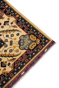 Turkmani Hand-Knotted Wool Area Rug in Red, 11'8 x 8'1 (view 3)