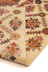 Super Kazak Hand-Knotted Wool Area Rug in Beige & Rust, 10'9 x 7'10 (view 2)