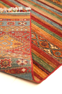Khurjeen Hand-Knotted Wool Area Rug in Multicolor, 11'7 x 8'1 (view 2)