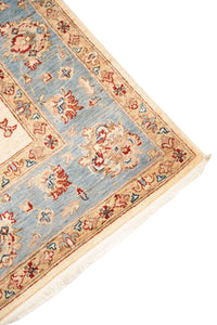 Khurjeen Hand-Knotted Wool Area Rug in Multicolor, 5'10 x 3'11 (view 3)