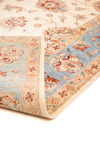 Khurjeen Hand-Knotted Wool Area Rug in Multicolor, 5'10 x 3'11 (view 2)