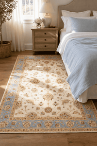 Khurjeen Hand-Knotted Wool Area Rug in Multicolor, 5'10 x 3'11 (view 4)