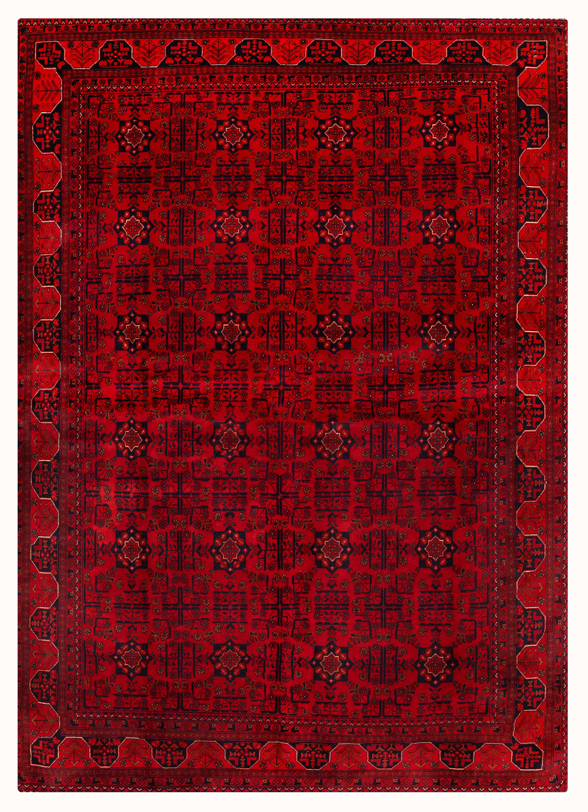 Khamiyab Hand-Knotted Wool Area Rug in Multicolor, 9'5 x 6'7
