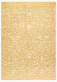 Modern Hand-Knotted Wool Area Rug in Multicolor, 9'0 x 6'1