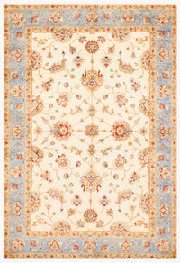 Khurjeen Hand-Knotted Wool Area Rug in Multicolor, 5'10 x 3'11