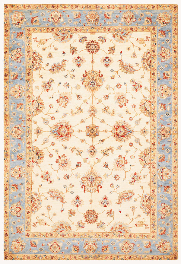 Khurjeen Hand-Knotted Wool Area Rug in Multicolor, 5'10 x 3'11